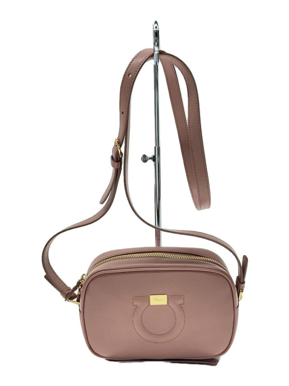 Salvatore Ferragamo Shoulder Bag Leather Pink